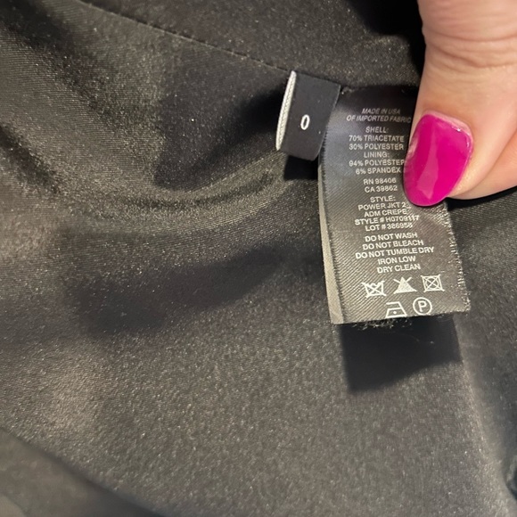 Theory Classic Black Blazer Size 0 - Picture 3 of 5